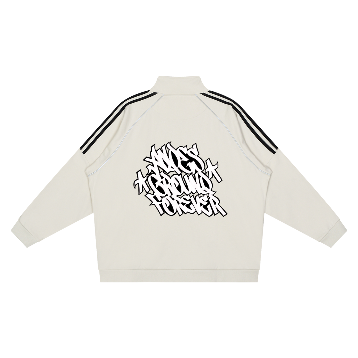 AG Reflection Striped Raglan Sleeve  Jacket