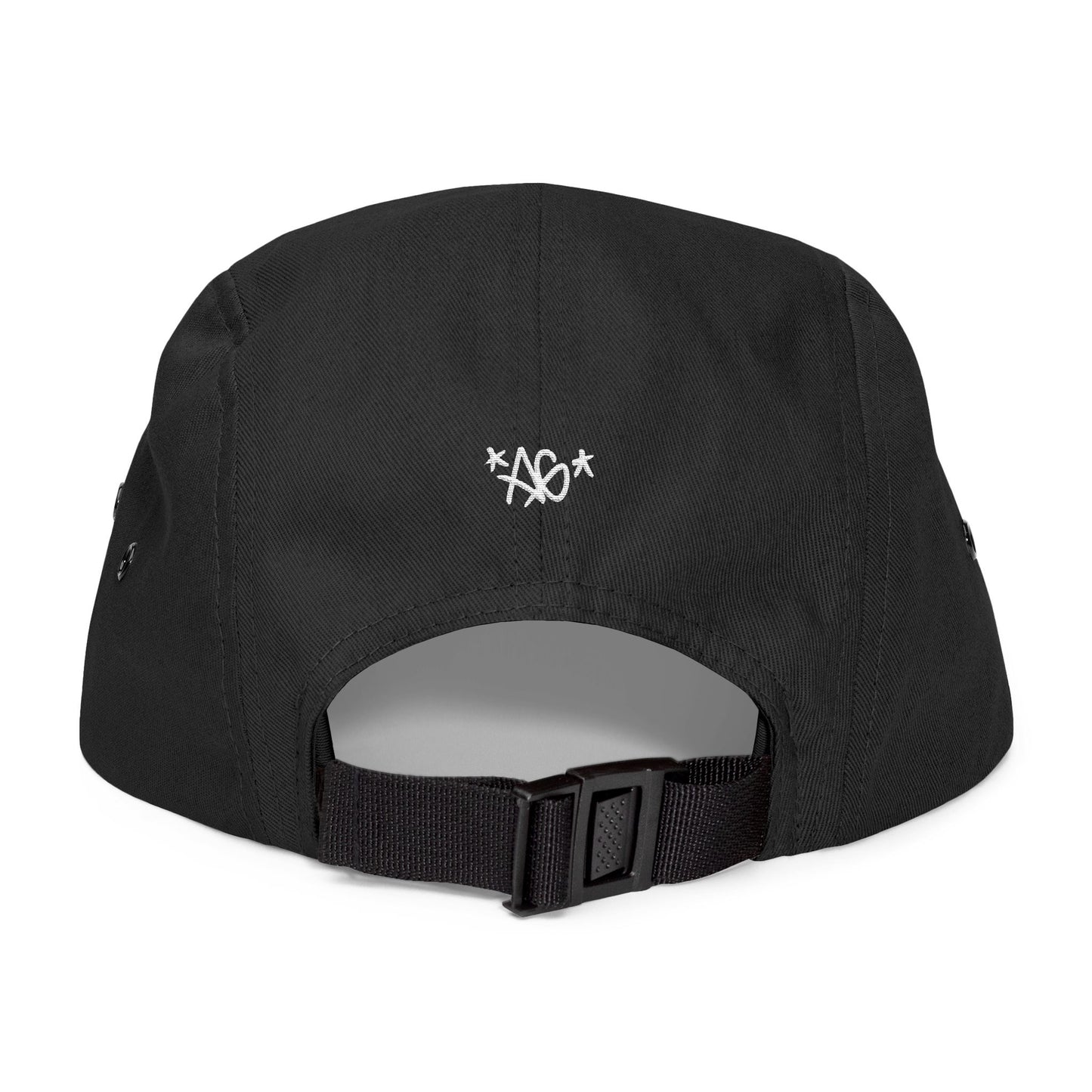 Andesground 5 Panel Cap | Embroidered Black hat