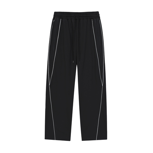 AG Reflection Striped Straight-Leg Sweatpants