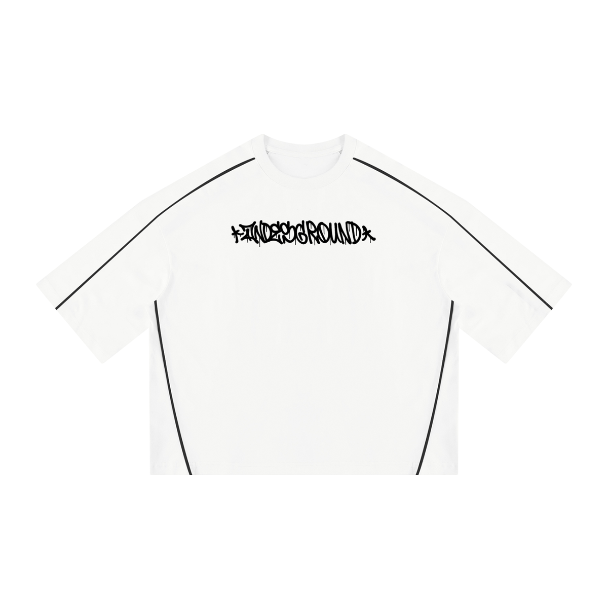 El mundo es tuyo Unisex Heavyweight Boxy Piping T-Shirt