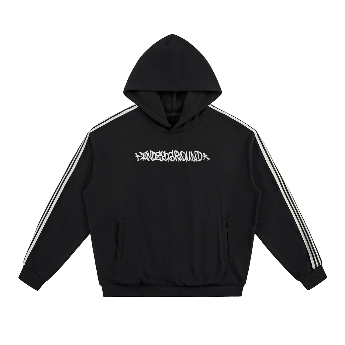 AG Dirty Tags Side Stripe Drop-Shoulder Hoodie