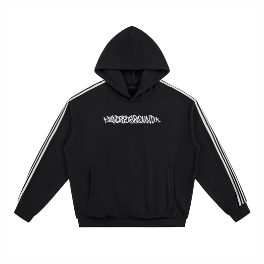 AG Dirty Tags Side Stripe Drop-Shoulder Hoodie