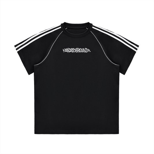 Striped Contrast Stitch T-Shirt